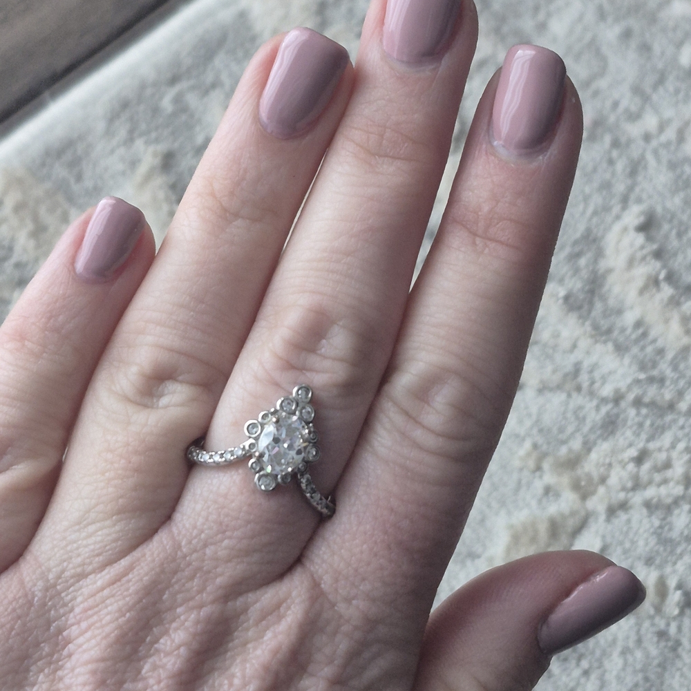 Dazzling Silver Crystal Ring